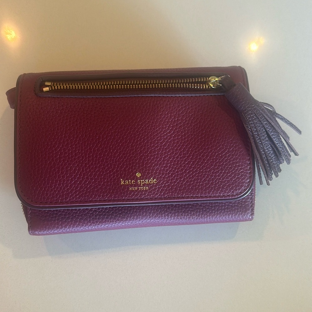 Dark fuschia/purple Kate Spade crossbody bag